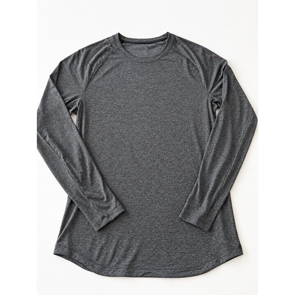 Lululemon Men's Drysense Long Sleeve Shirt - Heathered Gray - Size M